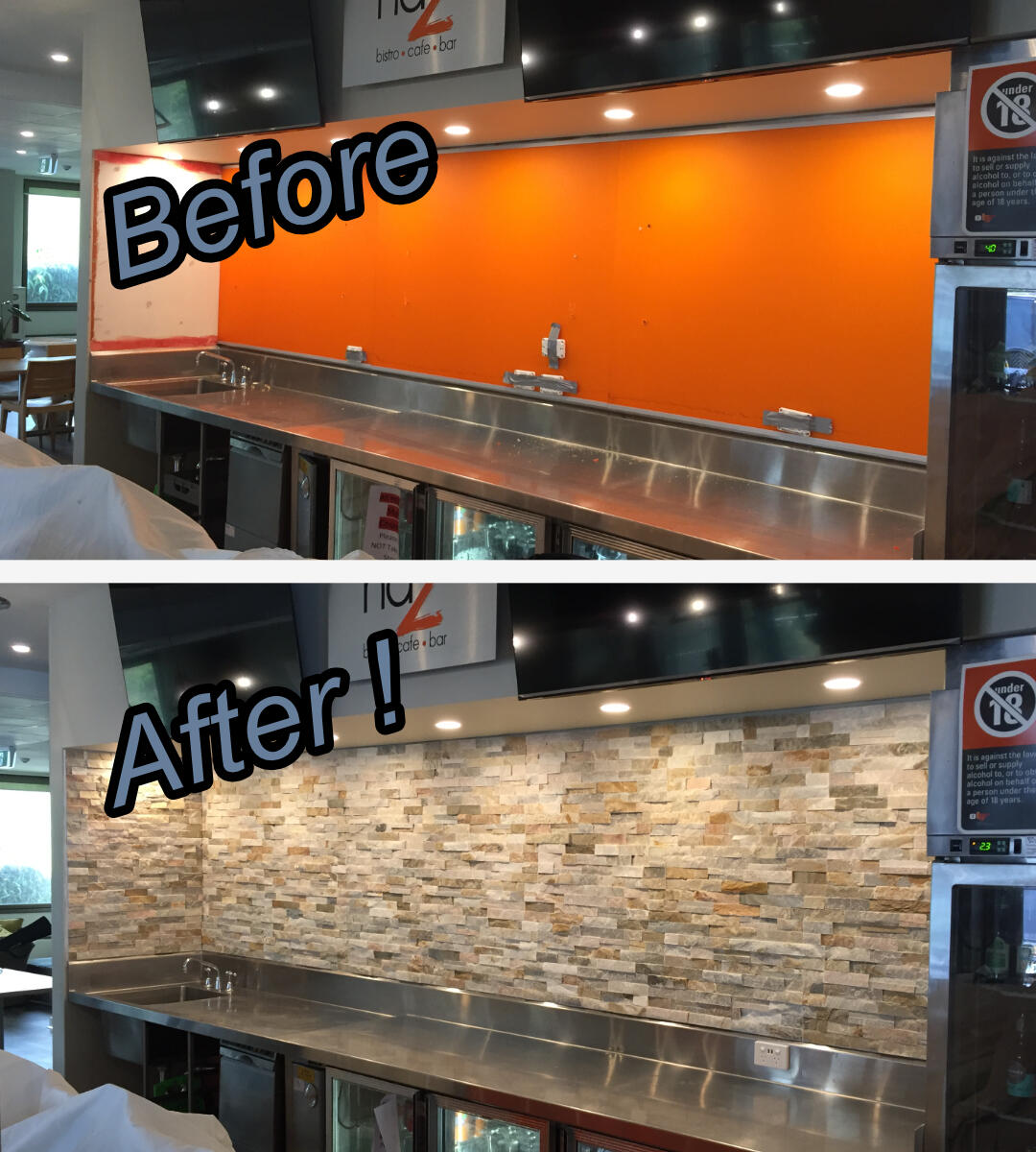 Stacked stone wall Handyman Nambucca